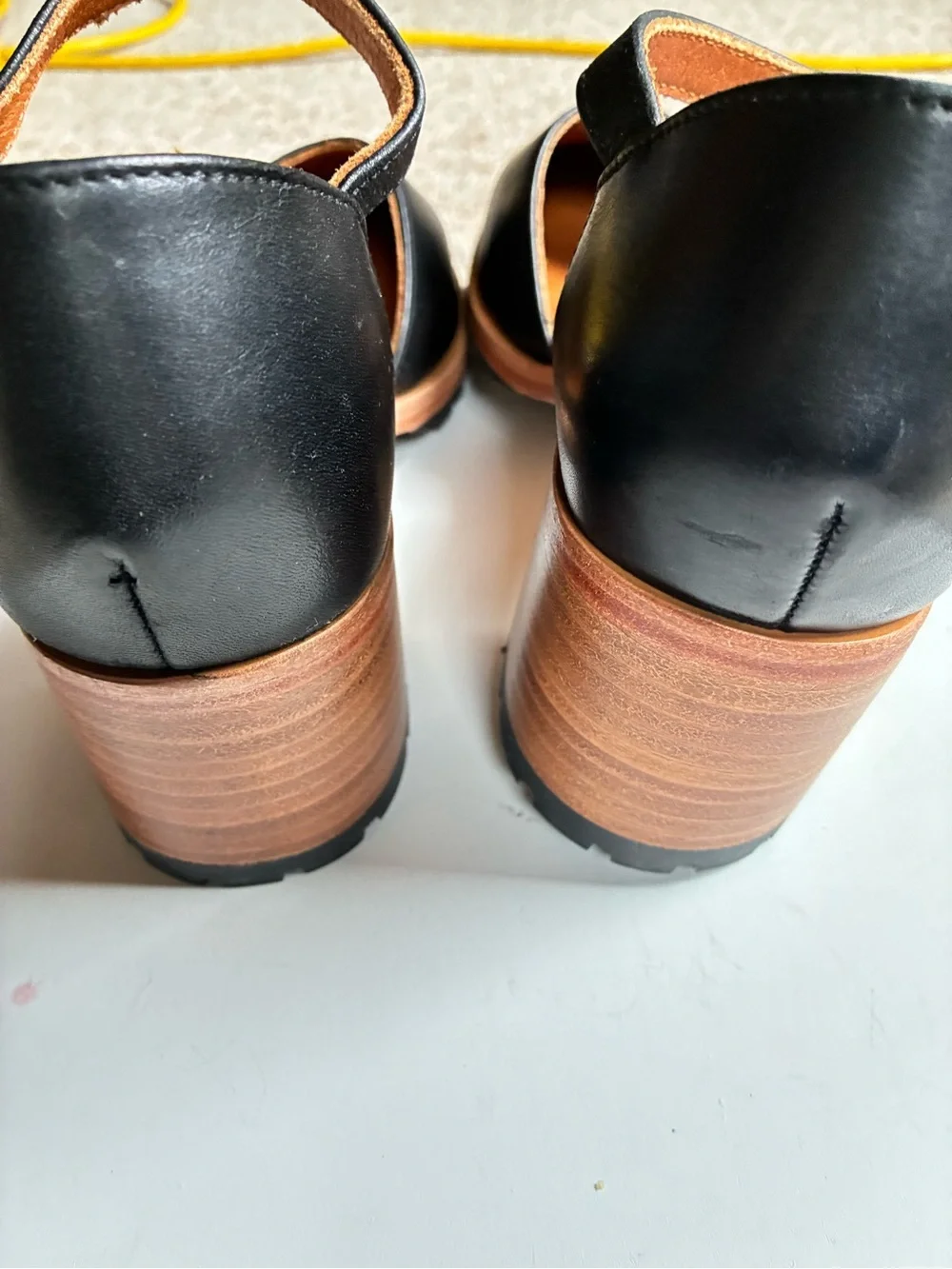 Patina Black Ankle-Strap Women’s Heels